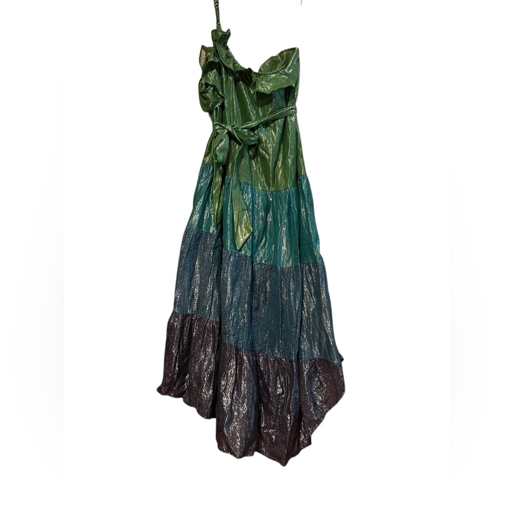 Luxurious Shimmer Maxi Dress by Anthropologie - Picture 2 of 12